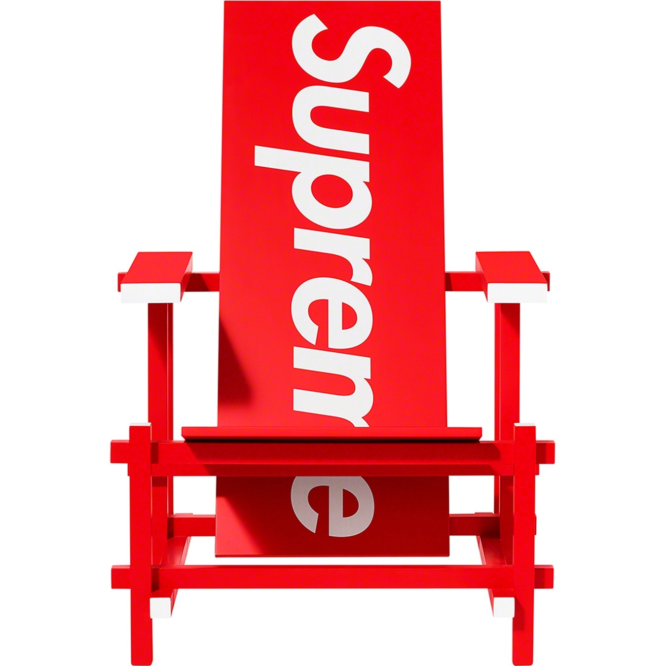 Supreme®/Gerrit Rietveld Red Blue Chair for Cassina view 4